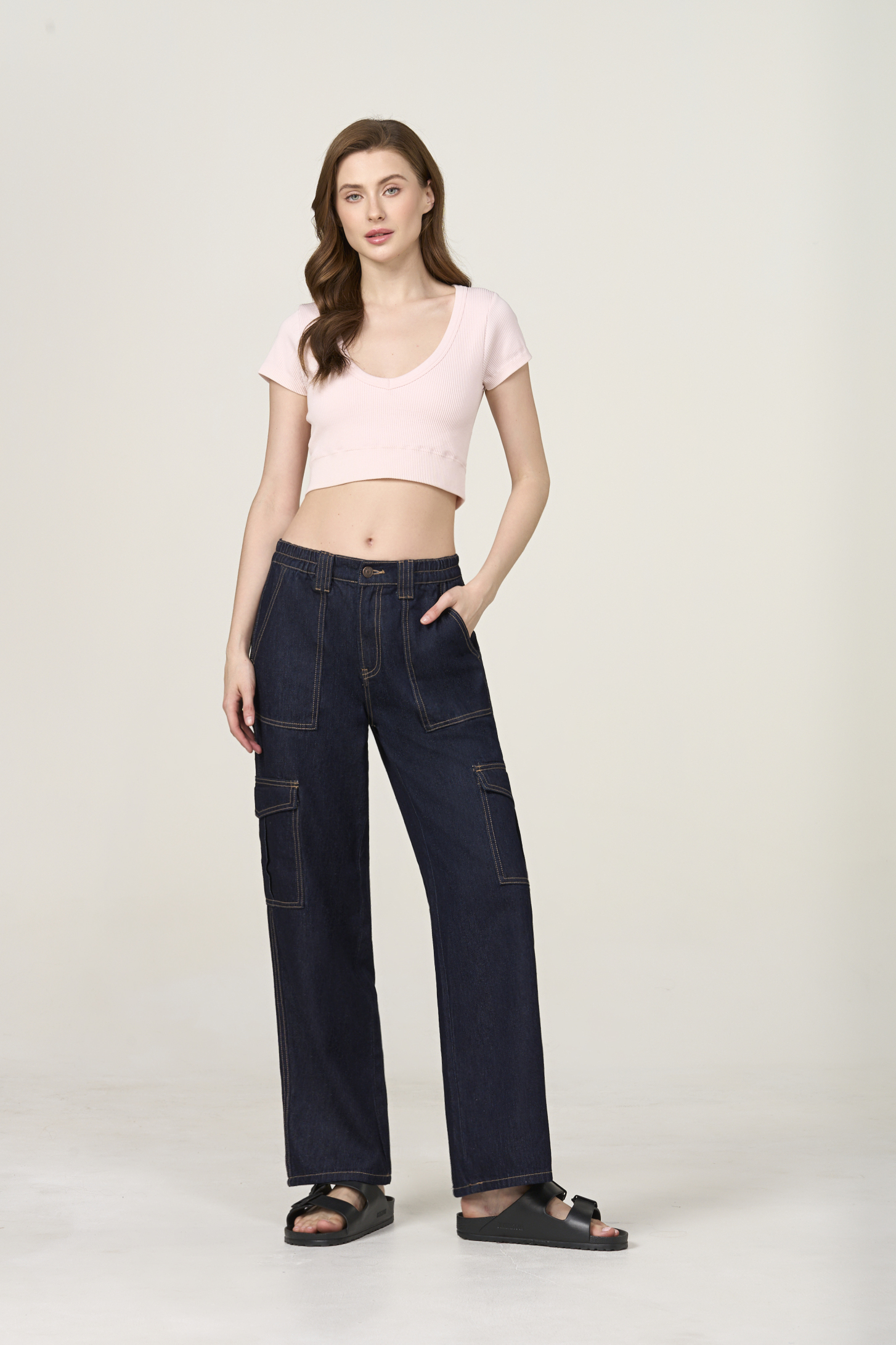 casual loose-fit denim jeans