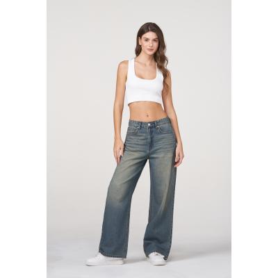 casual loose-fit denim jeans